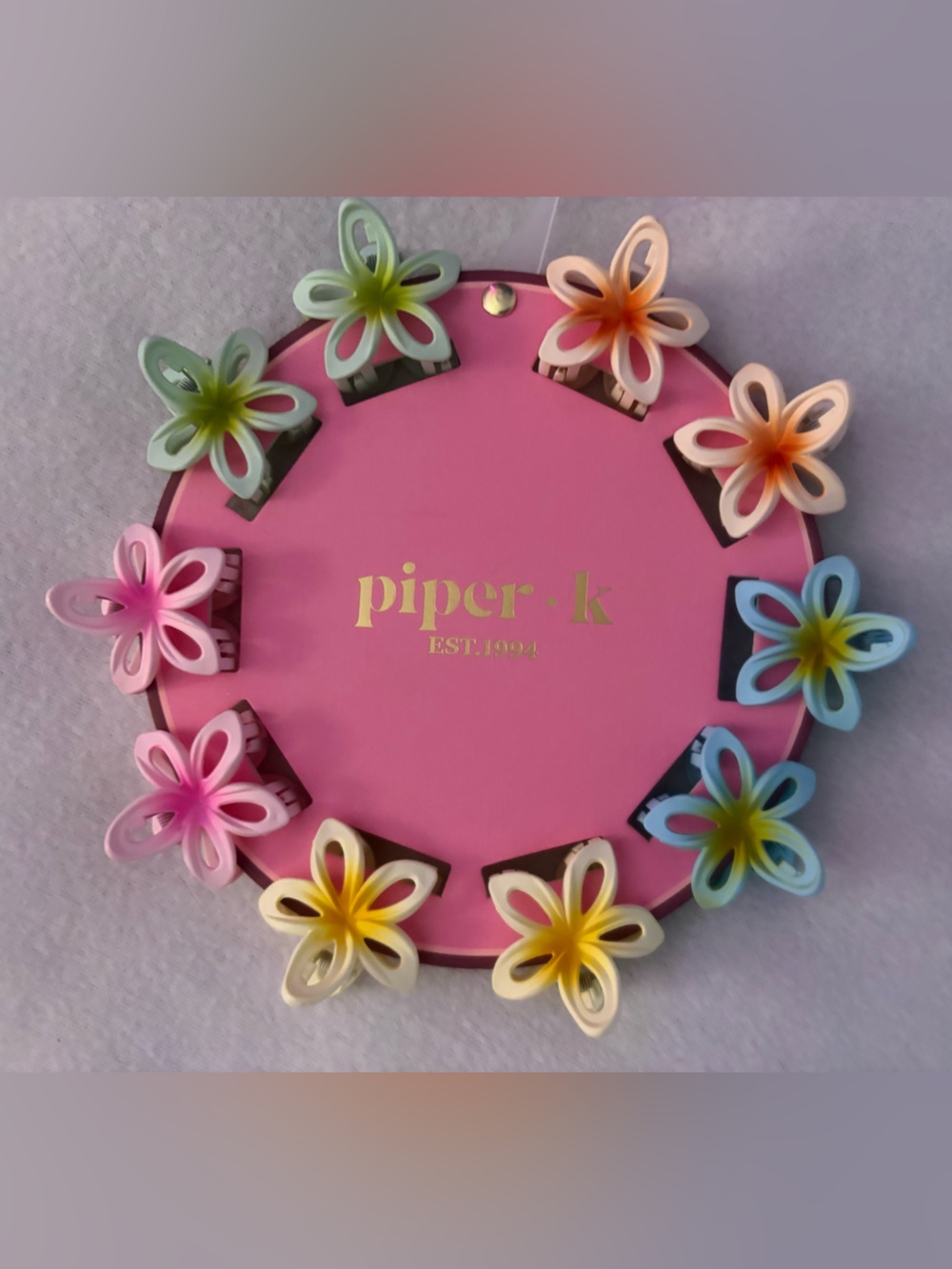 2/10โจTropical flower small hairclips